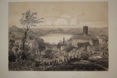 Nemi - Veduta; incisione (1870).